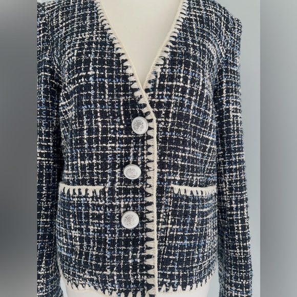 VERONICA BEARD Bosia Embroidered Single-Breasted Jacket - Picture 10 of 12